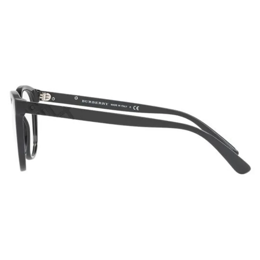 Burberry Round Style Eyeglasses Black w/Demo Lens